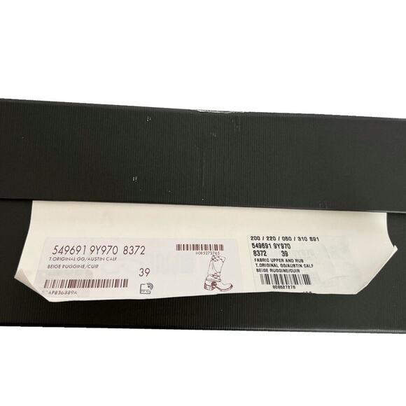 Gucci T-Original GG Canvas Riding Boots Brown Leather Monogram Size 39 EU / 9 US - Picture 9 of 10